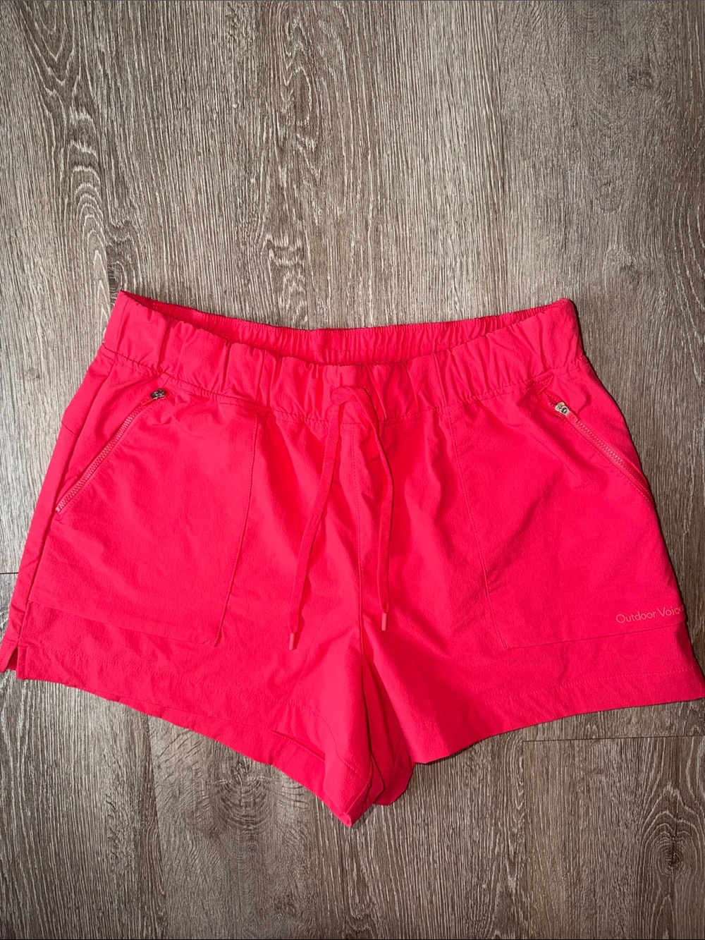 Outdoor Voices rectrek coral Performance Drawstring Shorts outdoors hiking xl